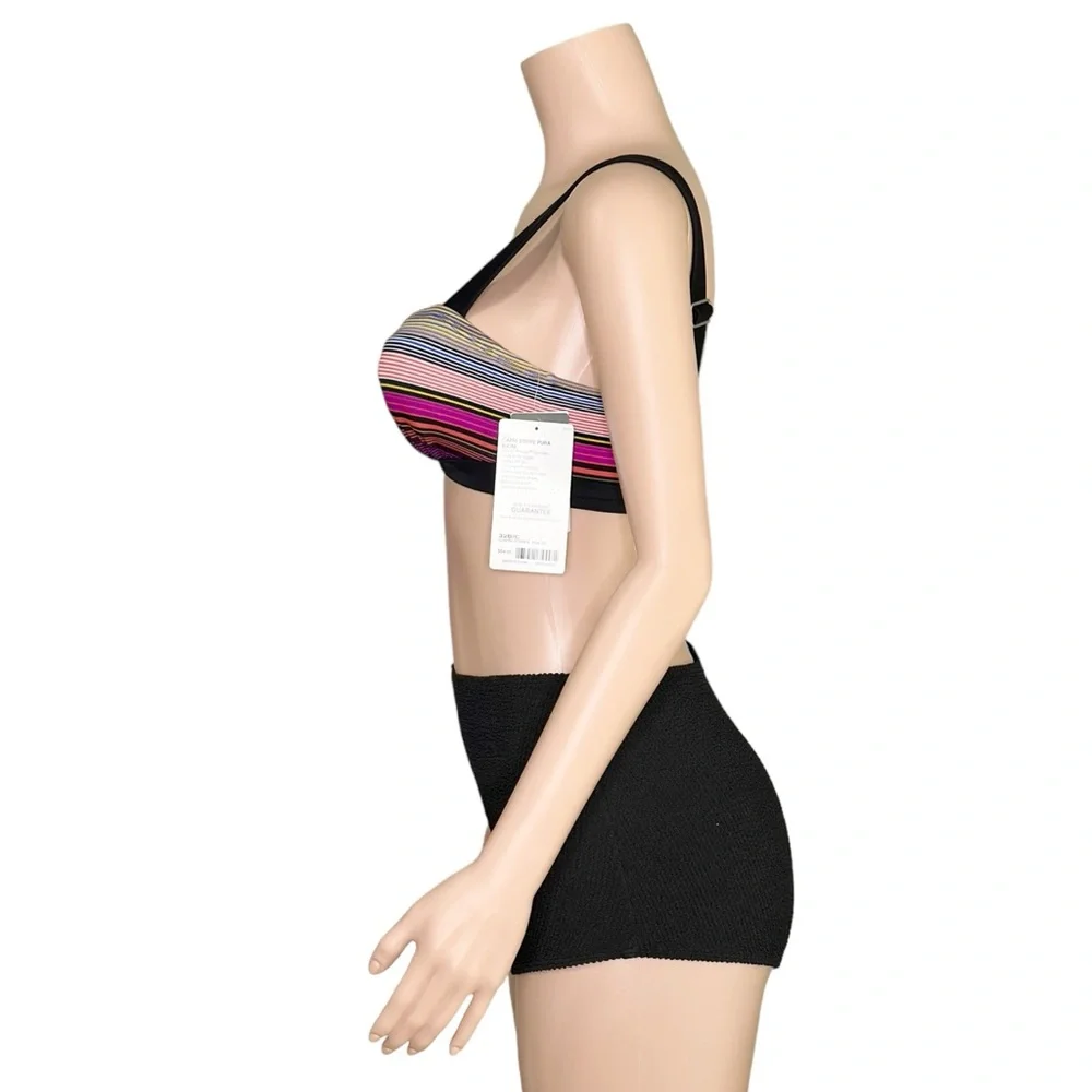 ATHLETA Capri Stripe Pura Bikini Top, 32B/C